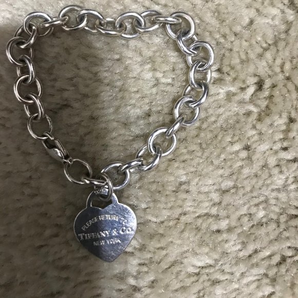 Tiffany SS Heart Tag Bracelet